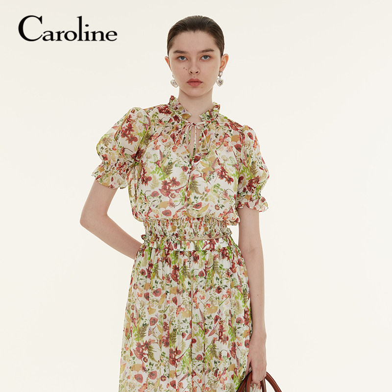 Caroline卡洛卡洛琳雪纺衫CA