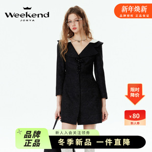 宫廷风复古提花连衣裙女Q203301C 新款 商场同款 卓雅周末24年春季