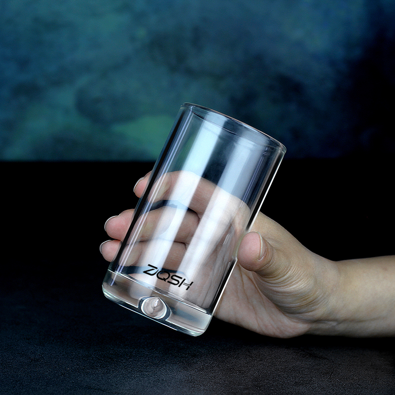 单层加厚水滴底泡茶玻璃杯