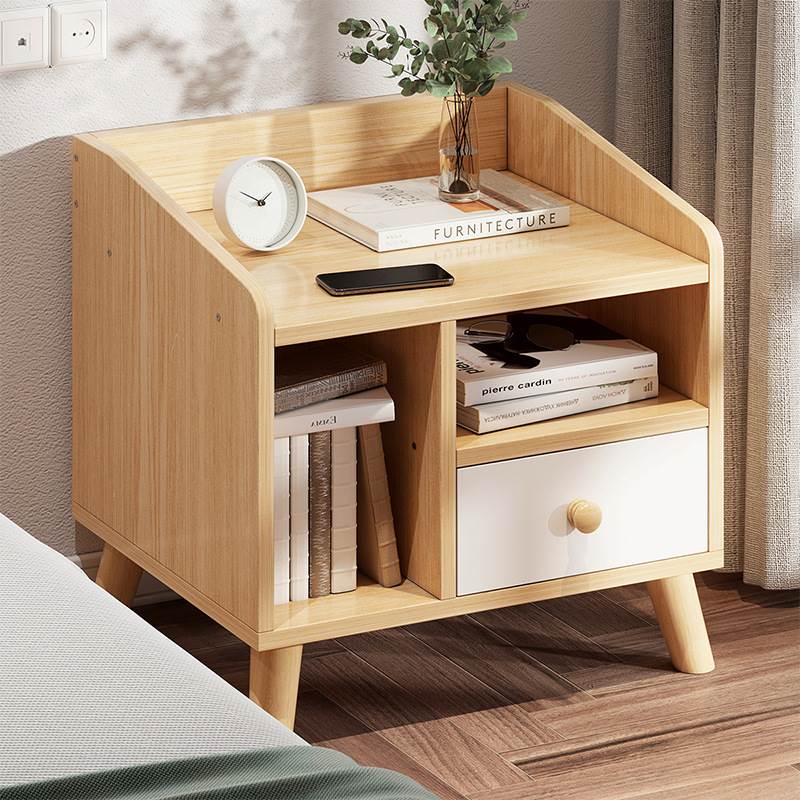 床头柜极窄边柜高级感主卧床头柜收纳柜阳台边桌现代小柜子创意