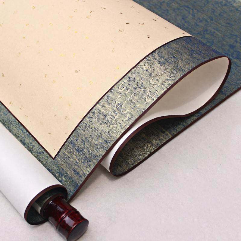 轴古风挂画毛笔字书法作品国画创作专用生宣宣纸二尺三尺四尺中堂立轴