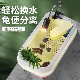 乌龟饲养缸周转箱鱼缸乌龟和鱼饲养缸迷你蜗牛造景小型办公室大号
