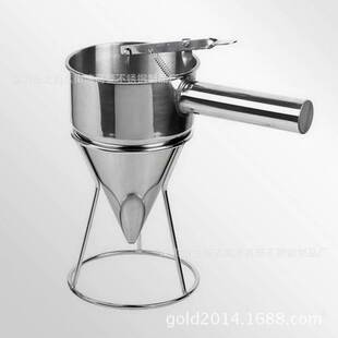 加大带架子汉堡鸡蛋仔章鱼小丸子漏斗弹簧迷你面糊毛刷口径蛋糕