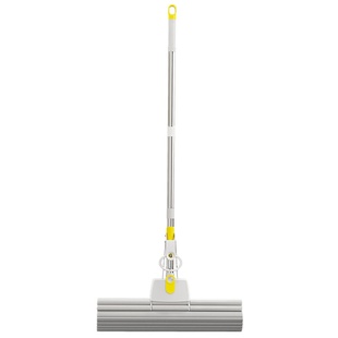 43CM加大号海绵拖把家用滚轮式 挤水免手洗懒人拖地胶棉拖把