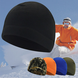 滑冰帽滑雪冬季体能训练帽男款女士睡觉帽子抓绒运动防风保暖跑步