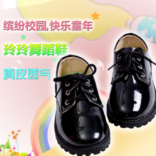 带款 式 女款 儿童校服小皮鞋 男女毛粘鞋 黑色鞋 毛粘款 表演服 男款