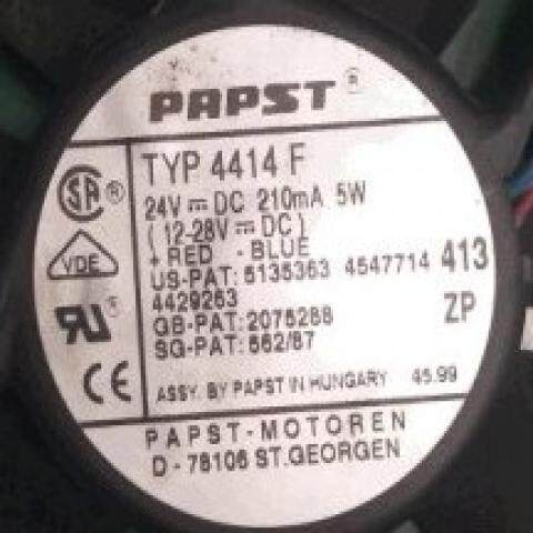 议价PAPST TYP4414F 413  24V 210mA 5W 12025高端变频器风扇