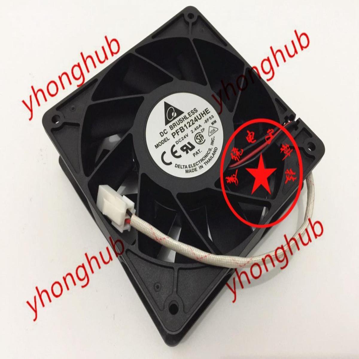 议价台达 24V FFB1224SHE/EHE PFB1224EHE/UHE/GHE变频器风扇12CM