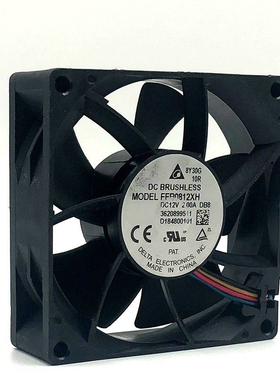 DELTA FFB0812XH 8025 2.0A 12V 超大风量PWM调速服务器风扇