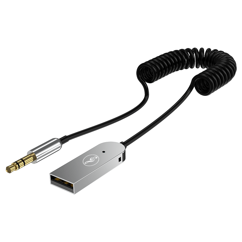 aux车载蓝牙接收器汽车音频usb转3.5接音响箱无线5.3转换器适配器