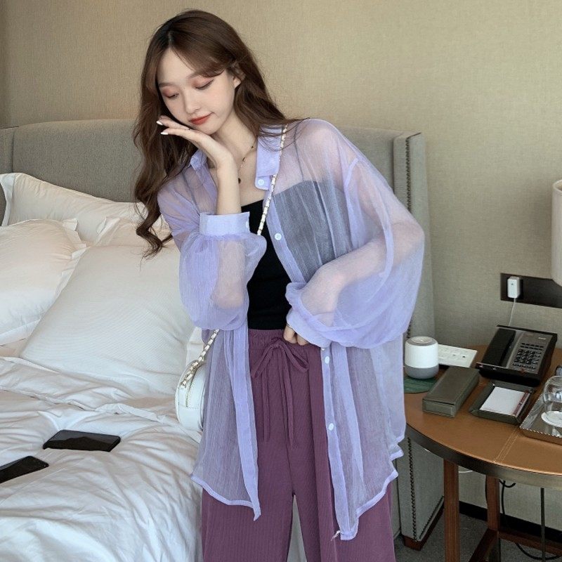 夏季2020新款网红休闲三件套吊带+防晒衬衫+阔腿裤减龄时尚套装女