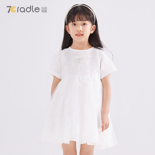 七彩摇篮女童连衣裙夏季新款