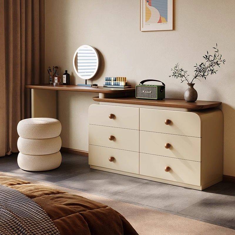 轻奢整装复古全实木梳妆台斗柜设计师款化妆桌拐角斗柜椅收纳一体,住宅家具,梳妆台/桌,淘宝优惠券,粉丝福利购,淘宝优惠卷