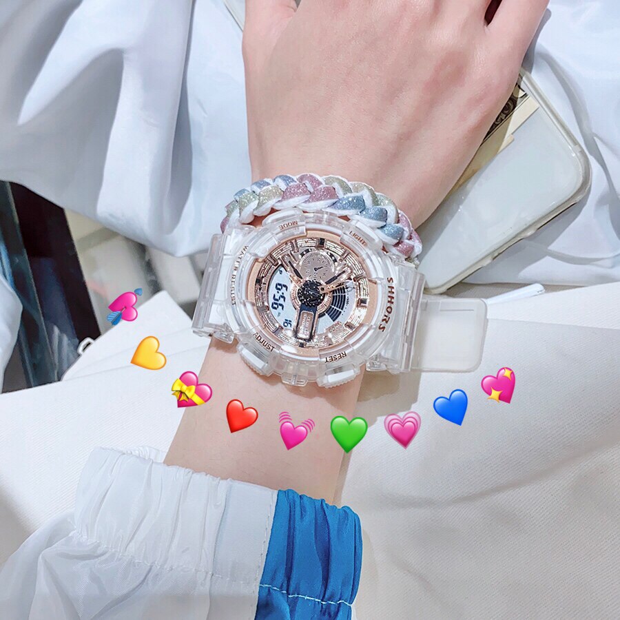 独角兽手表十大品牌女学生电子表男ins风简约气质运动防水小清新