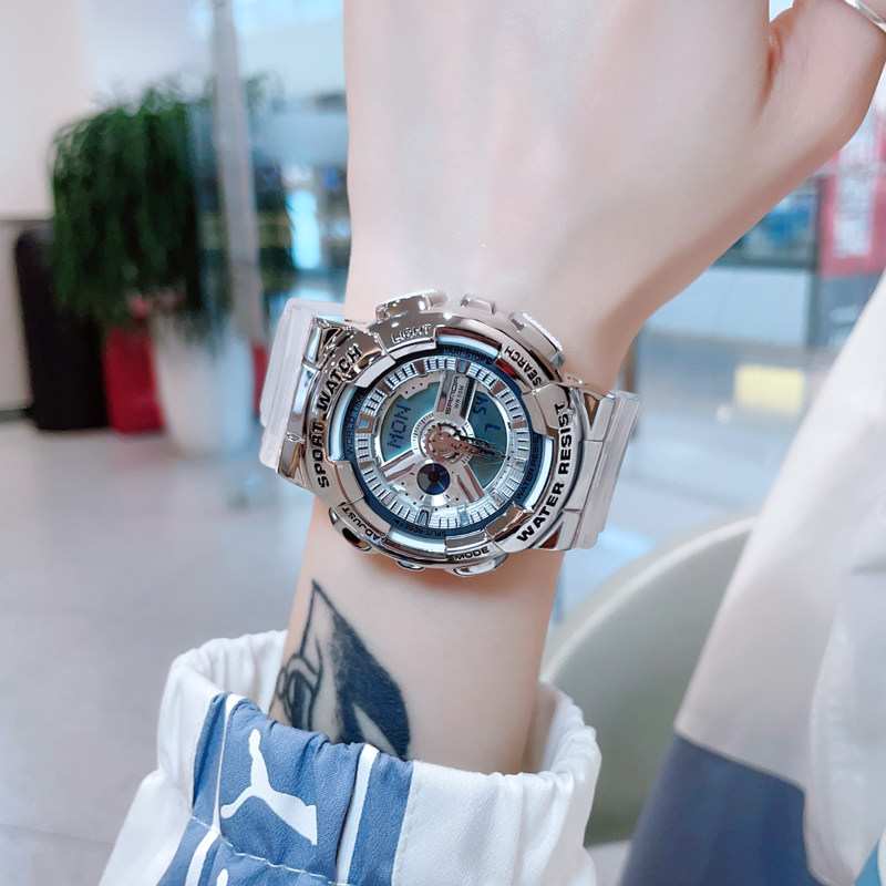 小钢炮手表女机械潮流男款初高中学生儿童防水电子运动ins风小众