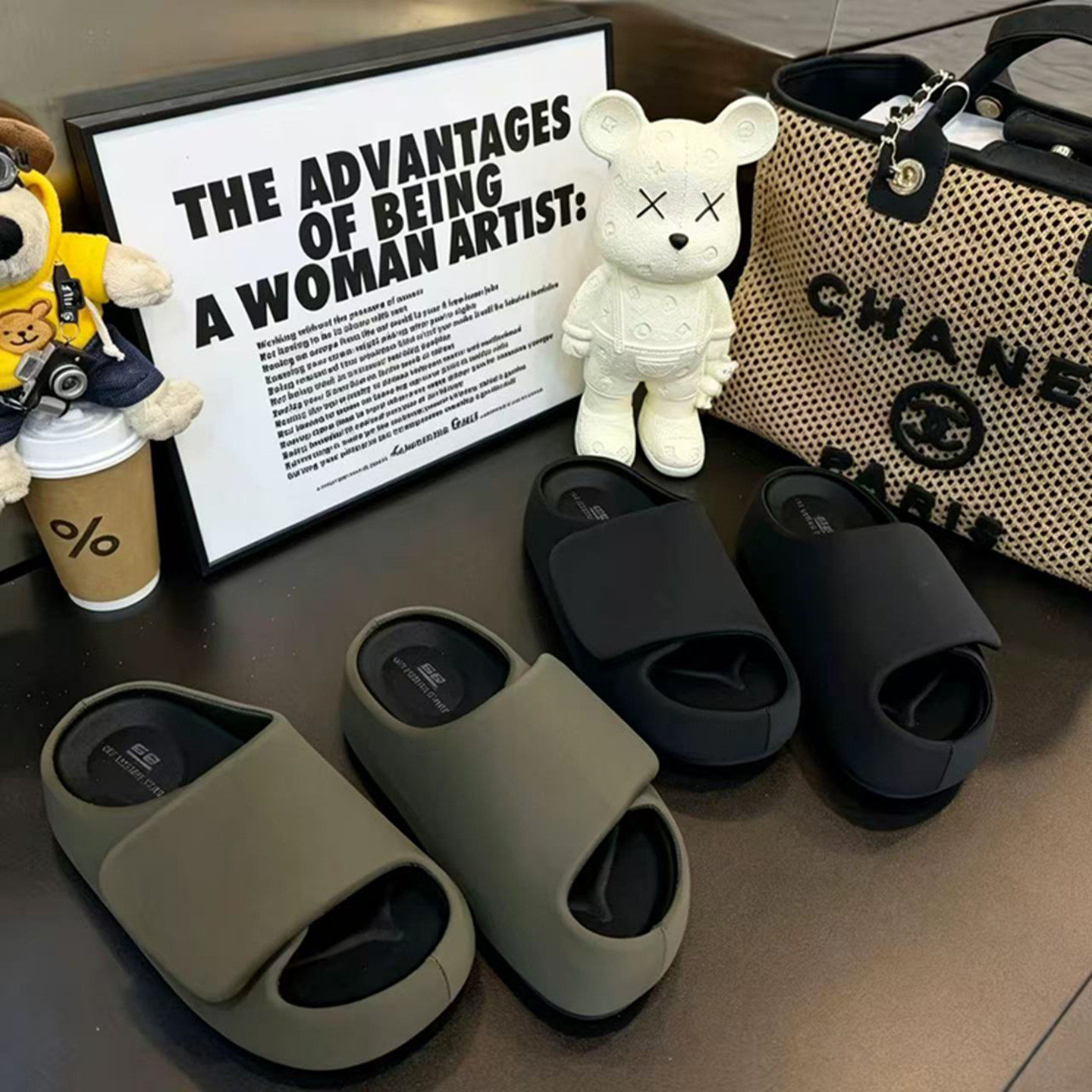 韩版厚底增高魔术贴一字