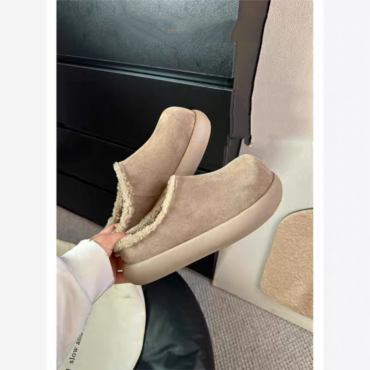 防水版厚底小土豆雪地靴