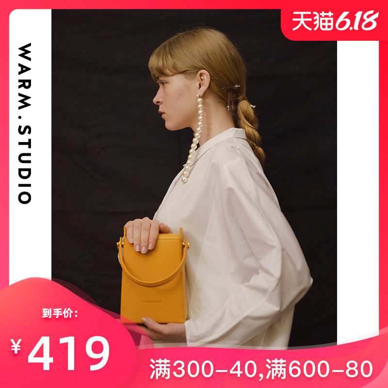 warmstudio/古良吉吉黄色烟盒包包女吉良小包真皮手提链条斜挎包
