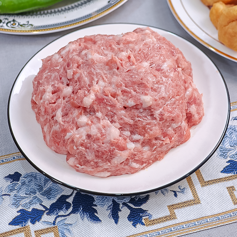 爽滑猪肉胶饺子包子云吞馅料食材