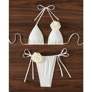 two 欧美女士泳衣比基尼时尚 strappy piece 性感Women