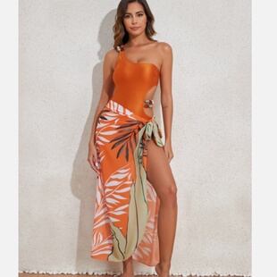 2025欧美新款 泳衣性感镂空比基尼SkirtBikiniSwimsuit 网纱裙式