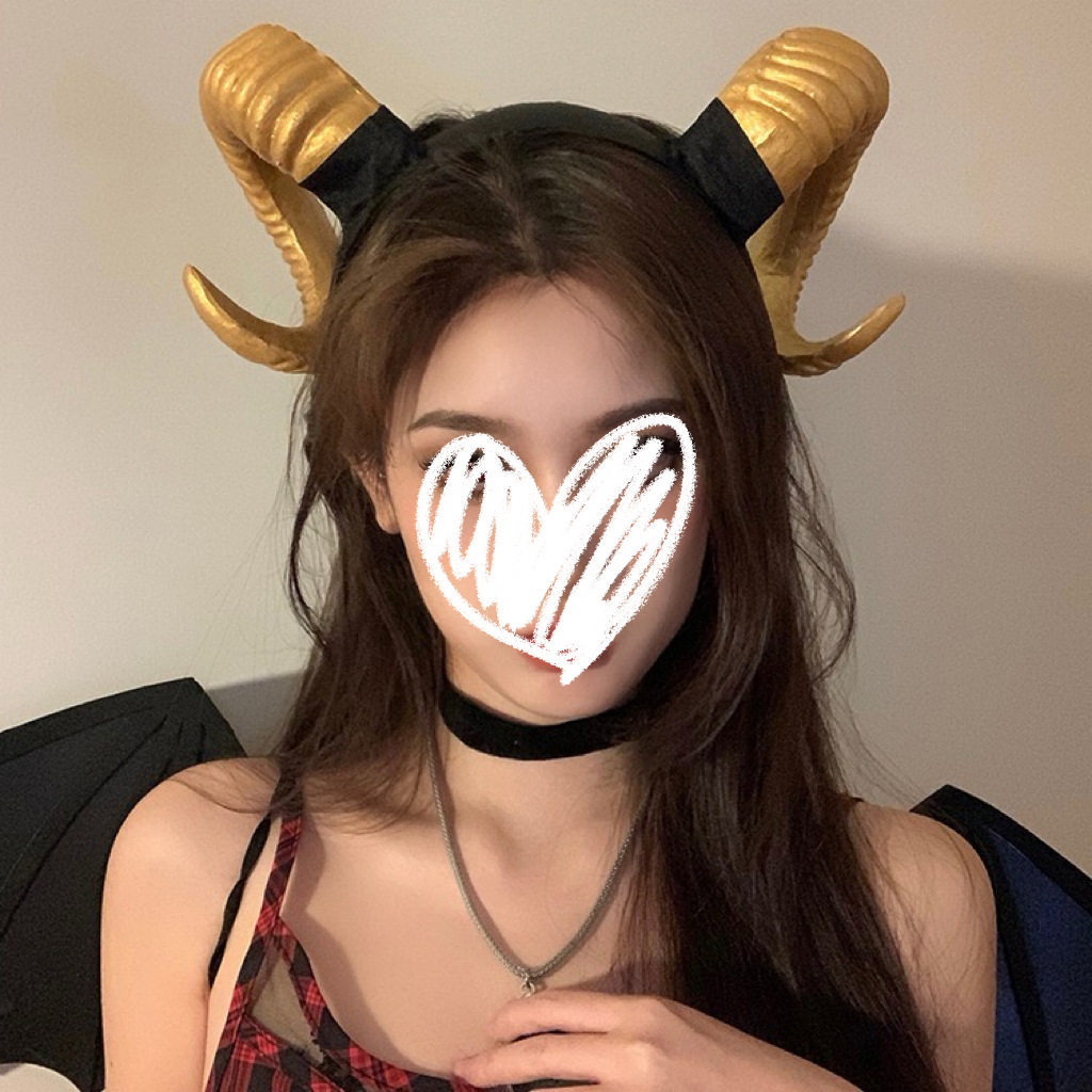 万圣节头饰恶魔牛角个性装扮道具黑暗系cos山羊角发箍魅魔配饰