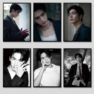 张凌赫写真海报挂画明星周边定制礼物相框摆件装饰画客厅卧室壁画