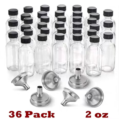 Small Clear Glass Bottles Boston Sample Bottles Potion Juice