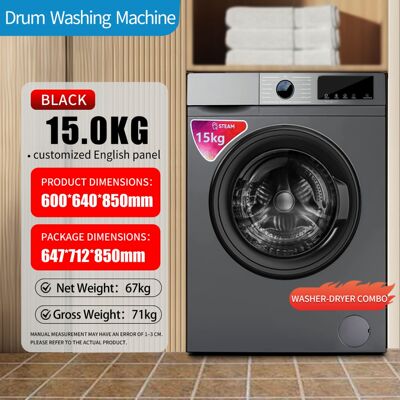 English version washing machine英文版滚筒洗衣机跨境出口现货