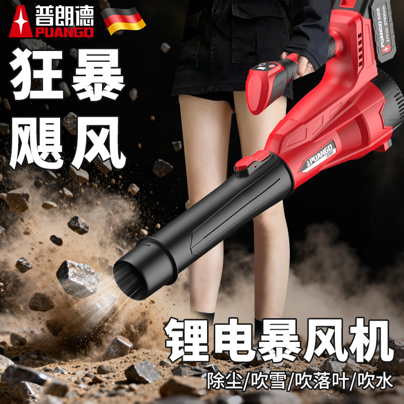 鼓风机大功率锂电吹风机工业级强力吹灰除尘暴风枪吹雪吹落叶神器