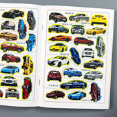 5到6岁启蒙认知贴贴画幼儿宝宝早教益智玩具动手动脑专注力训练贴画书 儿童工程车汽车交通工具贴纸书2