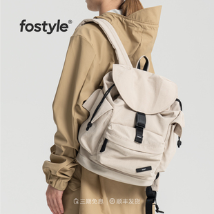 FOSTYLE晴天双肩包大容量尼龙防水旅行包女15寸通勤电脑轻便背包