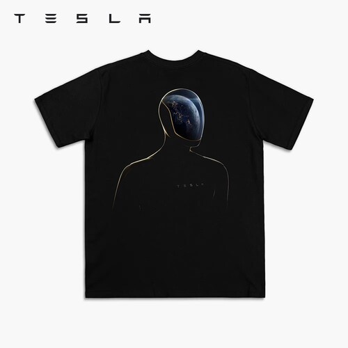 特斯拉（Tesla）官方 Tesla Optimus 人形机器人 地球日 T恤