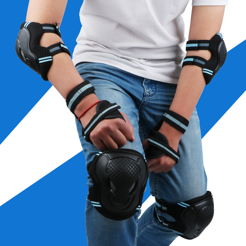 滑板护具成人女轮滑滑冰护套防摔套装溜冰鞋护肘护膝保护防护装备