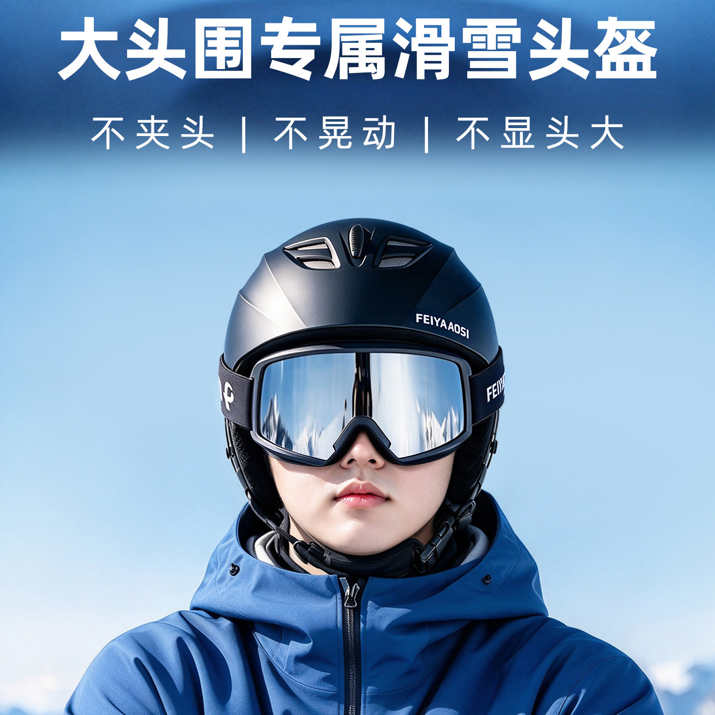 【大头围专属】专业滑雪盔镜套装