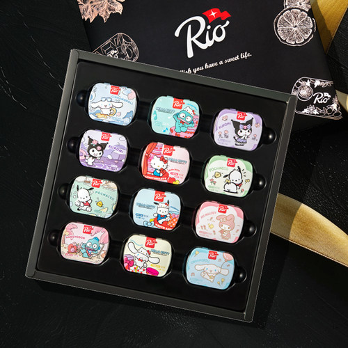 Rio薄荷糖糖果礼盒三丽鸥限定可爱糖果万圣节礼物混合糖果礼盒装