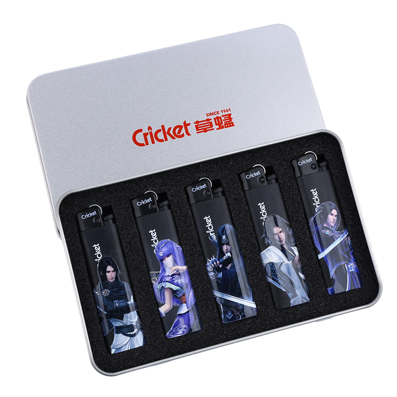 cricket草蜢一次性砂轮滑轮打火机明火防爆秦时明月定制订做印字