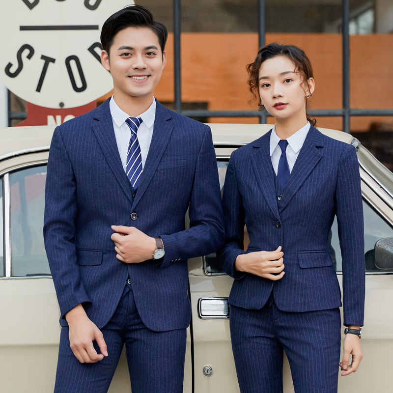男女同款英伦风酒店面试工作服