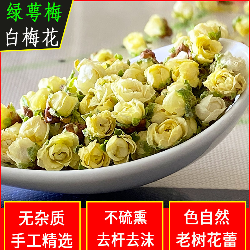 绿萼梅新花手工精选白梅花无硫