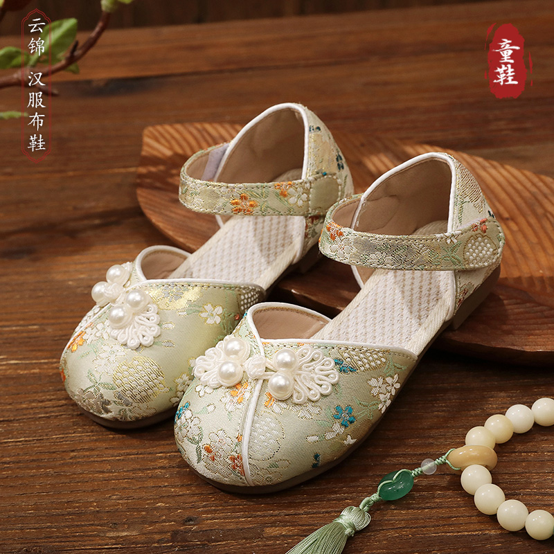 熱銷1000+女童夏季古風涼鞋