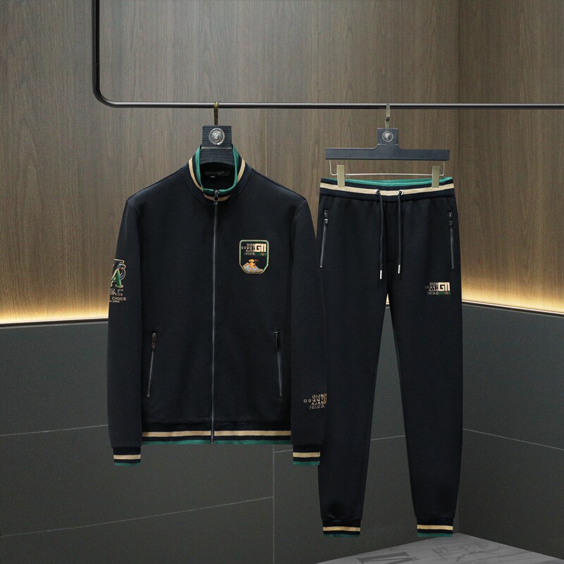 2023秋冬新款IUIUG斐勒棉休闲卫衣运动套装D320-T87253-P280，男装休闲套装，电商D320(原D215)