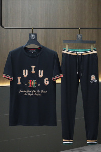 2024夏季 IUIUG丝光棉短袖长裤套装男 可单件卖 D320-T87601-P205图片