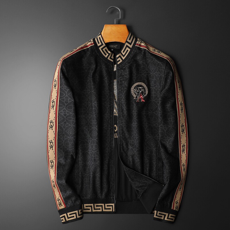 D215-21236-P145.2022秋冬欧货粒绒印花卫衣外套男装平铺，男装卫衣，电商D320(原D215)