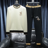 2025秋冬新款IUIUG轻奢潮流卫衣男休闲运动套装D320-T88219-P260，男装卫衣，电商D322