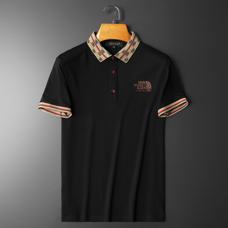 2022欧洲站夏季新款伦古奇潮流丝光短袖t恤男D215-27633-P80，男装Polo衫，电商D320(原D215)