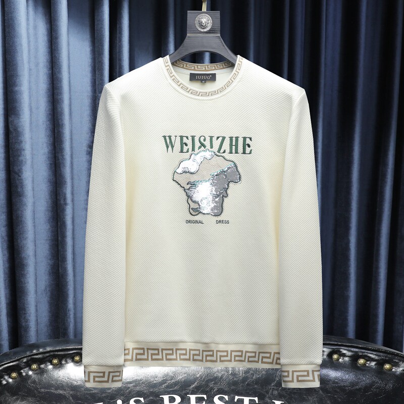 2025秋冬新款IUIUG轻奢潮流休闲卫衣打底衫沙发D320-87736-P125,男装卫衣,电商D322