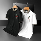 2024欧洲站夏季新款IUIUG潮流丝光棉短袖t恤男D320-22176-P80，男装Polo衫，电商D320(原D215)