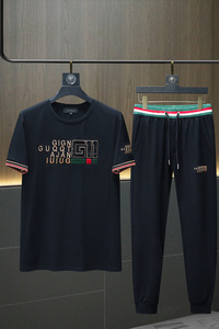 2024夏季 IUIUG丝光棉短袖长裤套装男 可单件卖 D320-T87546-P205图片