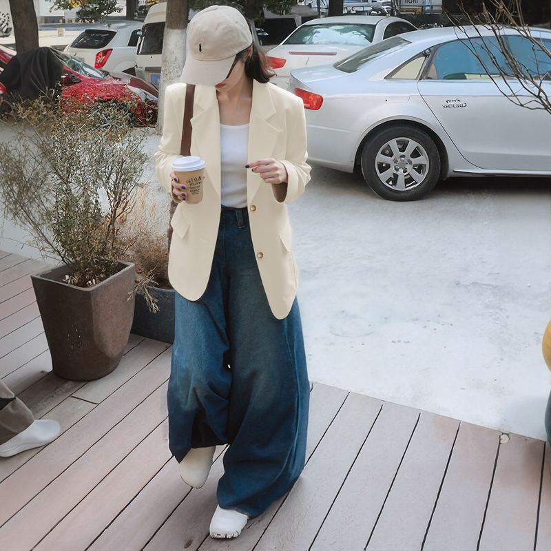 炸街西装外套女韩版休闲气质西服