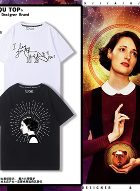 Fleabag周边伦敦生活英剧短袖男女夏季宽松休闲百搭纯棉T恤衣服潮